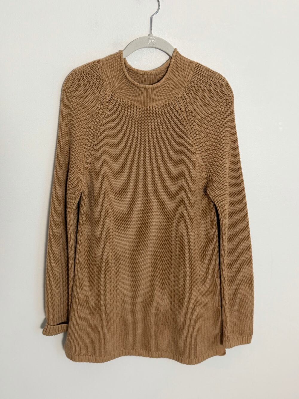 Talbots knit camel color sweater size large